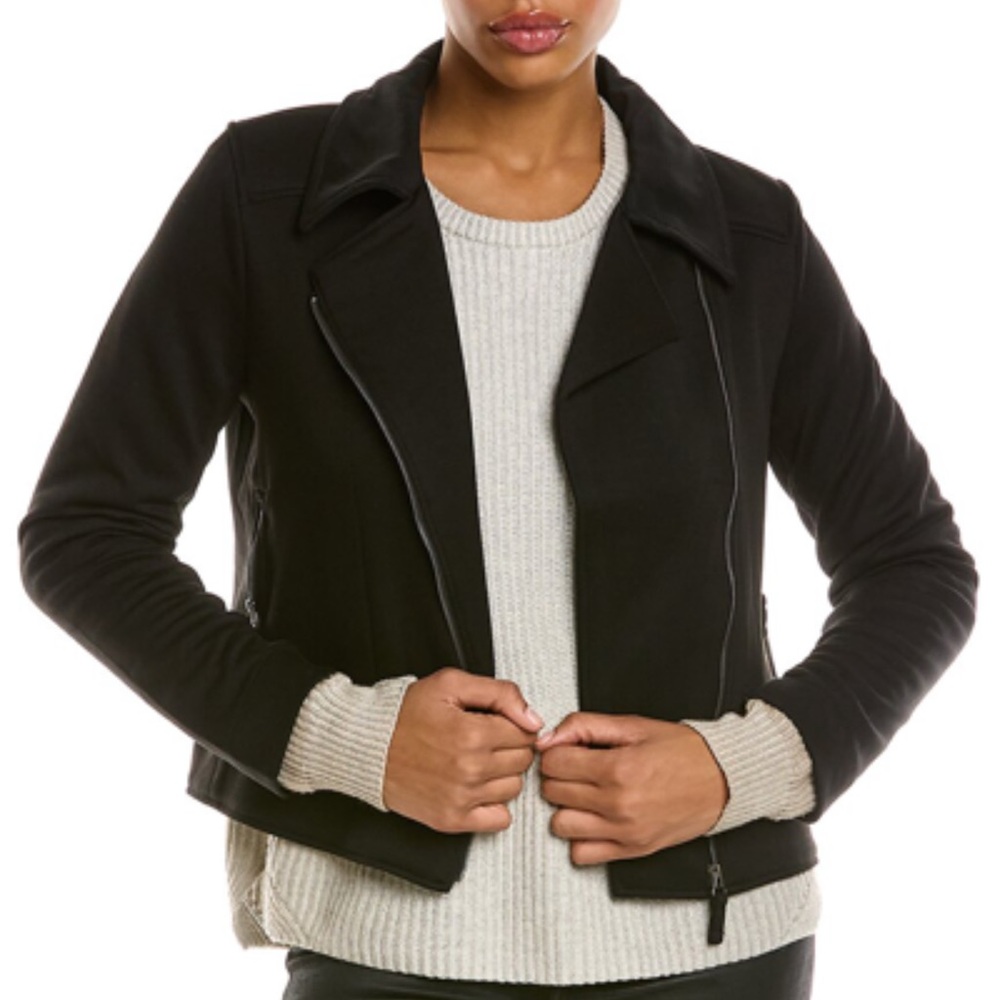 Max Studio Scuba Moto Jacket